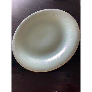 Vernon Kilns California Pottery Mint Green Blue Platter 12 1/2